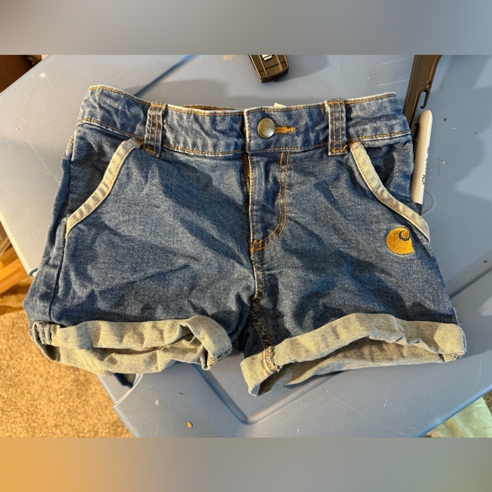 Carhartt youth 6X denim shorts